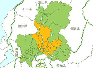 岐阜県Map
