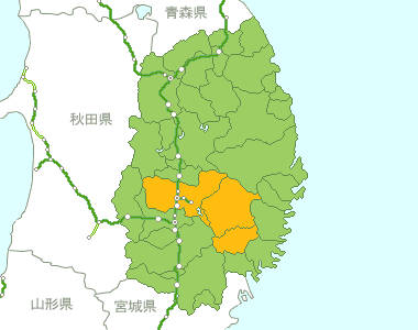 岩手県Map