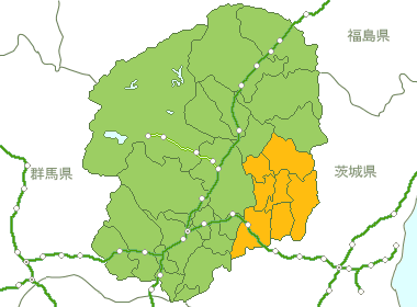 栃木県Map
