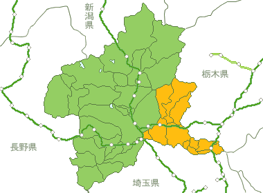 群馬県Map