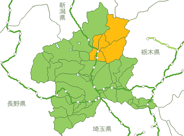 群馬県Map