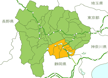 山梨県Map