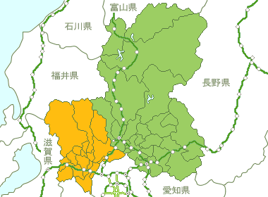 岐阜県Map