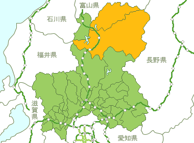 岐阜県Map