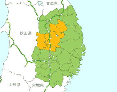 岩手県Map