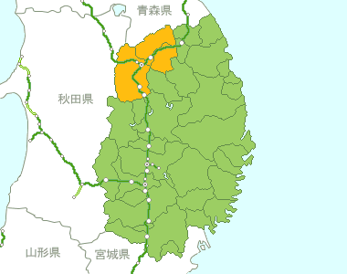 岩手県Map