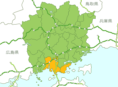 岡山県Map