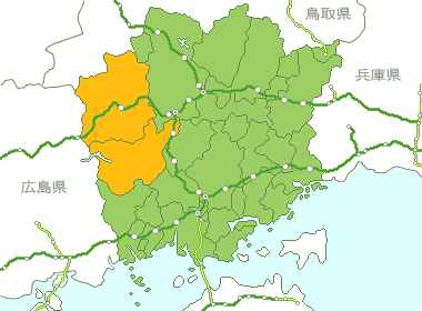 岡山県Map