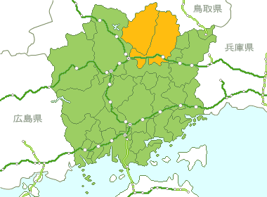 岡山県Map