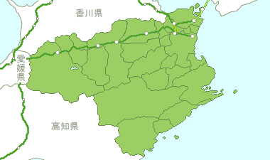 徳島県Map