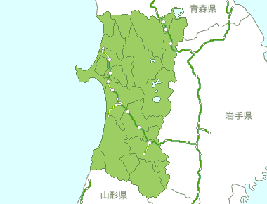 秋田県Map