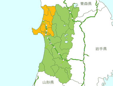 秋田県Map
