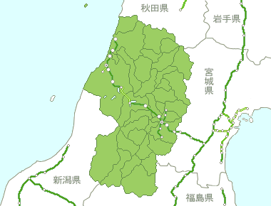 山形県Map