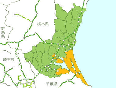 茨城県Map