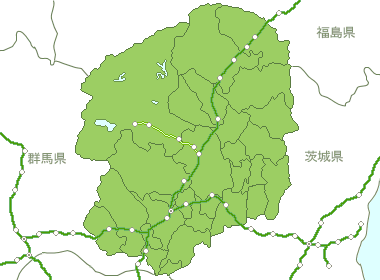 栃木県Map