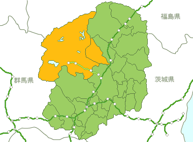 栃木県Map